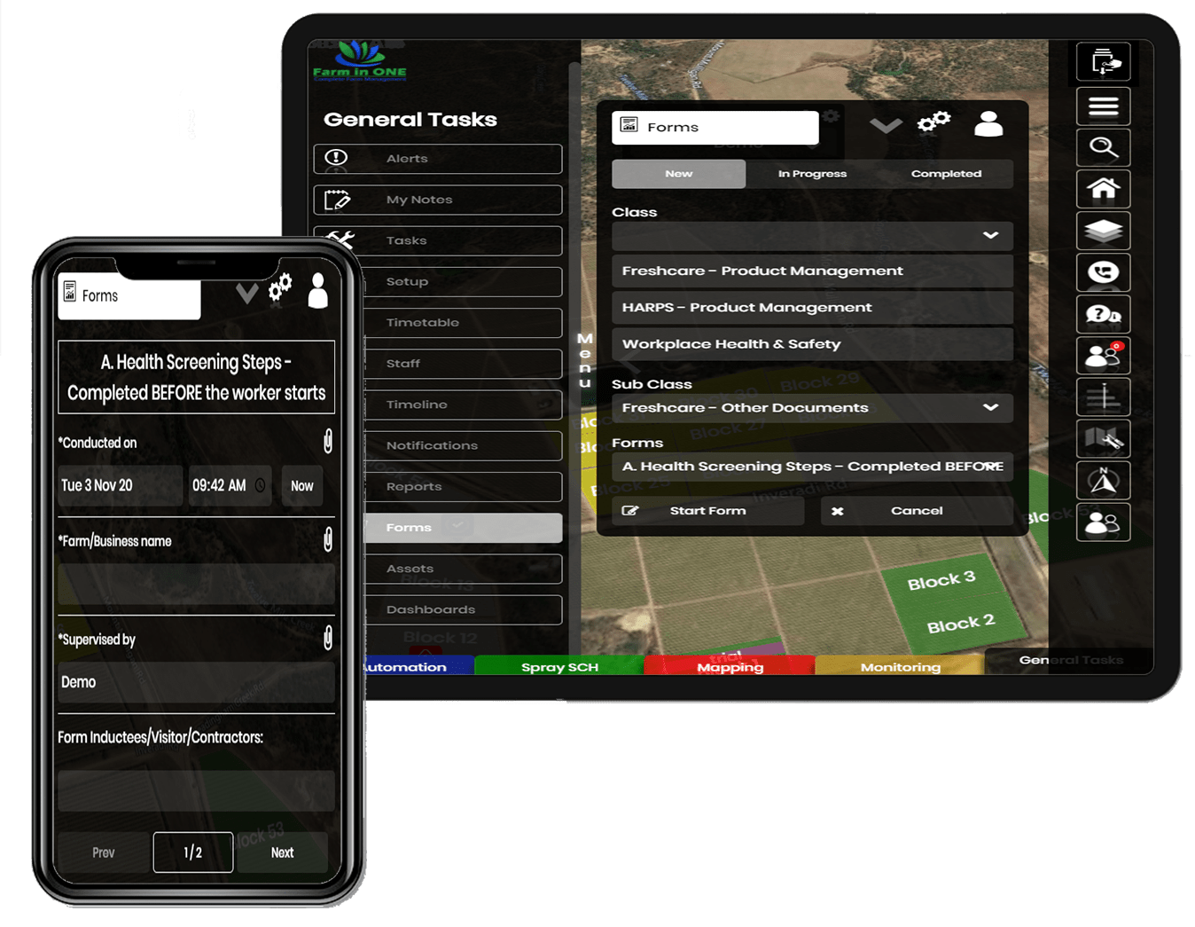 general task oh&s forms farming mobile app